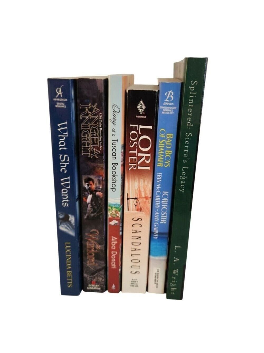 Romance Fiction Book Lot 6 Lori Foster Angela Knight Alba Donati